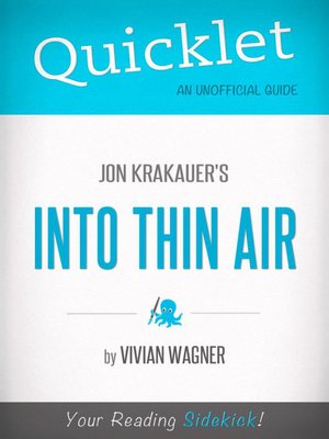 cover image of Quicklet on Jon Krakauer's Into Thin Air